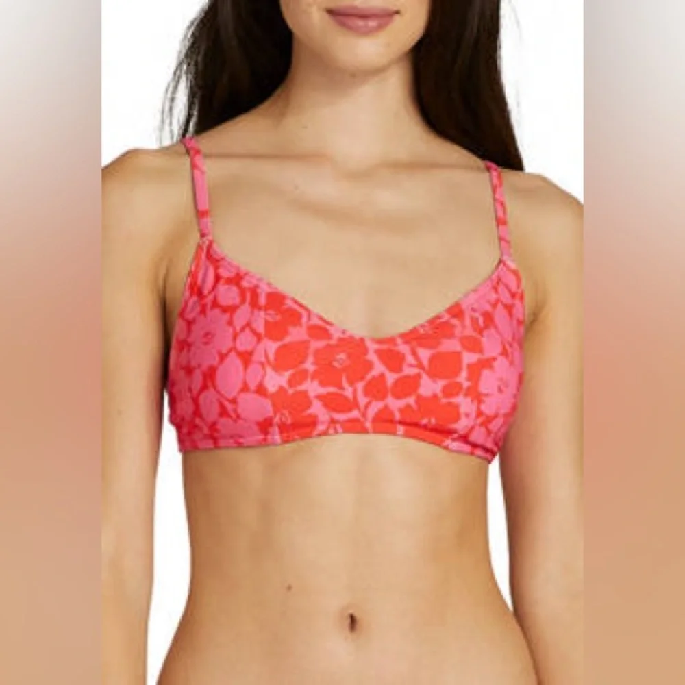 Kate Spade Flame Scarlett Bikini Top size‎ L NWT
